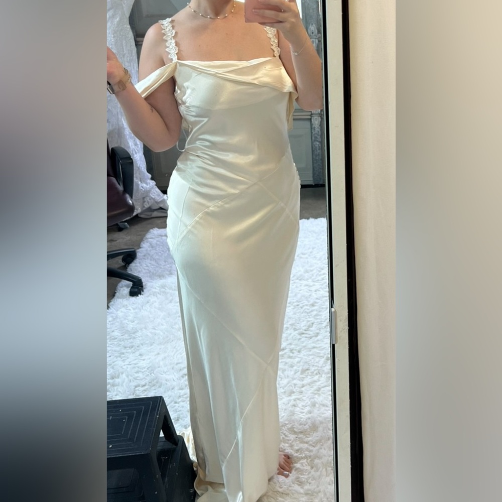 Pearl bridal dress by For Love and Lemons